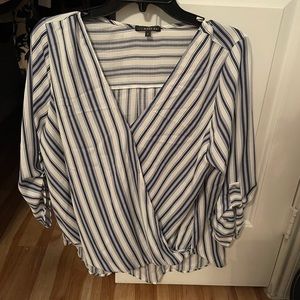West Kei Long Sleeve Striped Blouse